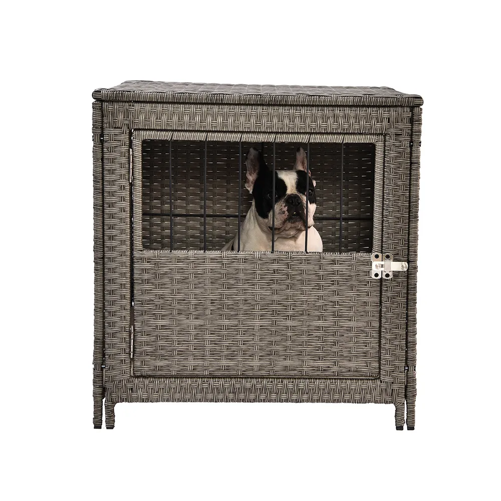 Artificial Rattan Wicker Dog Crate - PO-DP-0002 wholesale manufacturer