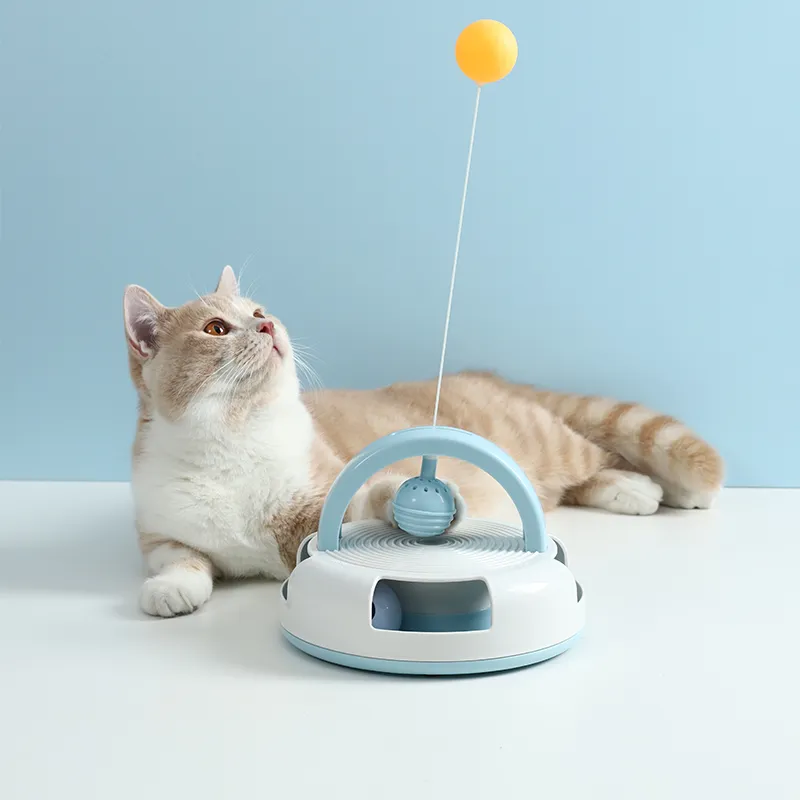 Cat Toy Ball Track With Table Tennis Ball And Catnip - PO-PE-0005 wholesale manufacturer