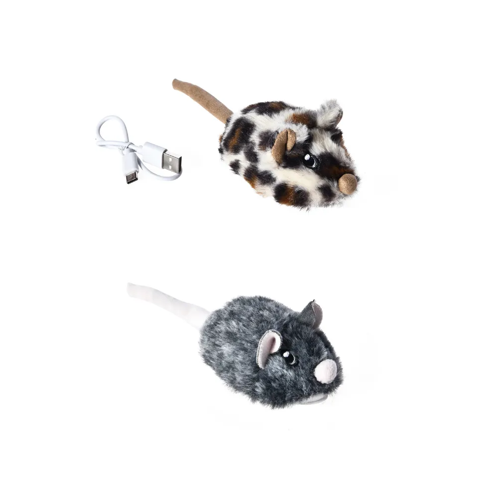 Electronic Cat Mouse Toy Interactive Moving Sounds Simulated Plush Mice Cat Toys - PO-PE-0012 wholesale manufacturer