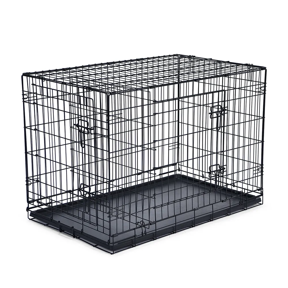 Folding Double Door Dog Crate Wholesale - PO-DP-0005 wholesale manufacturer