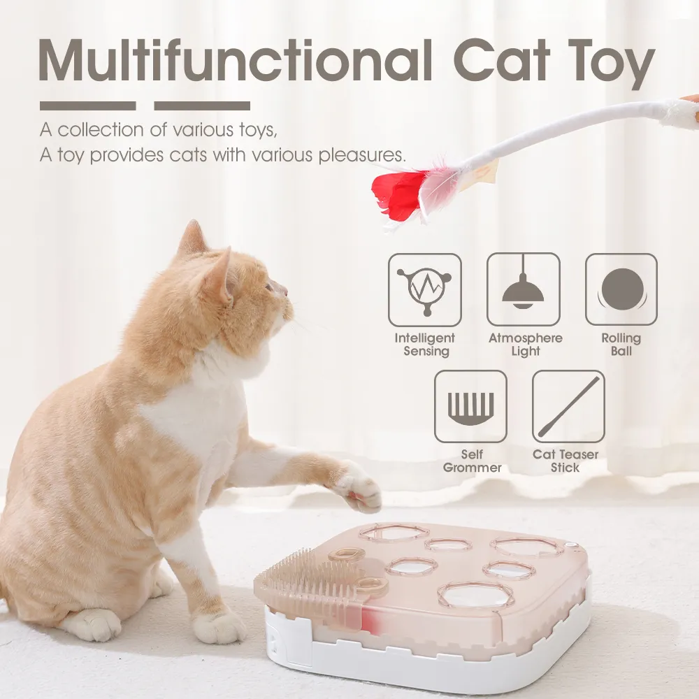Interactive Cat Toy Light Smart Ball Tower Electronic Multifunction Cat Toy - PO-PE-0021 wholesale manufacturer