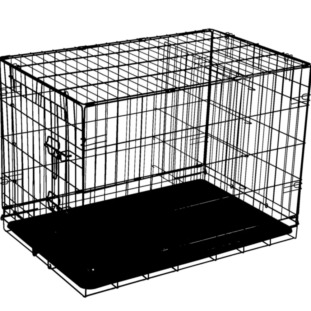 Metal Dog Crate Single Door Foldable Removable Tray - PO-DP-0010 wholesale manufacturer