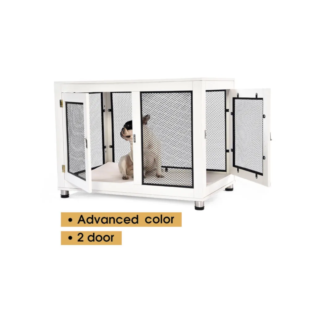 Modern Dog Crate Advanced Color Double Doors Large Dog Kennel - PO-DP-0011 wholesale manufacturer