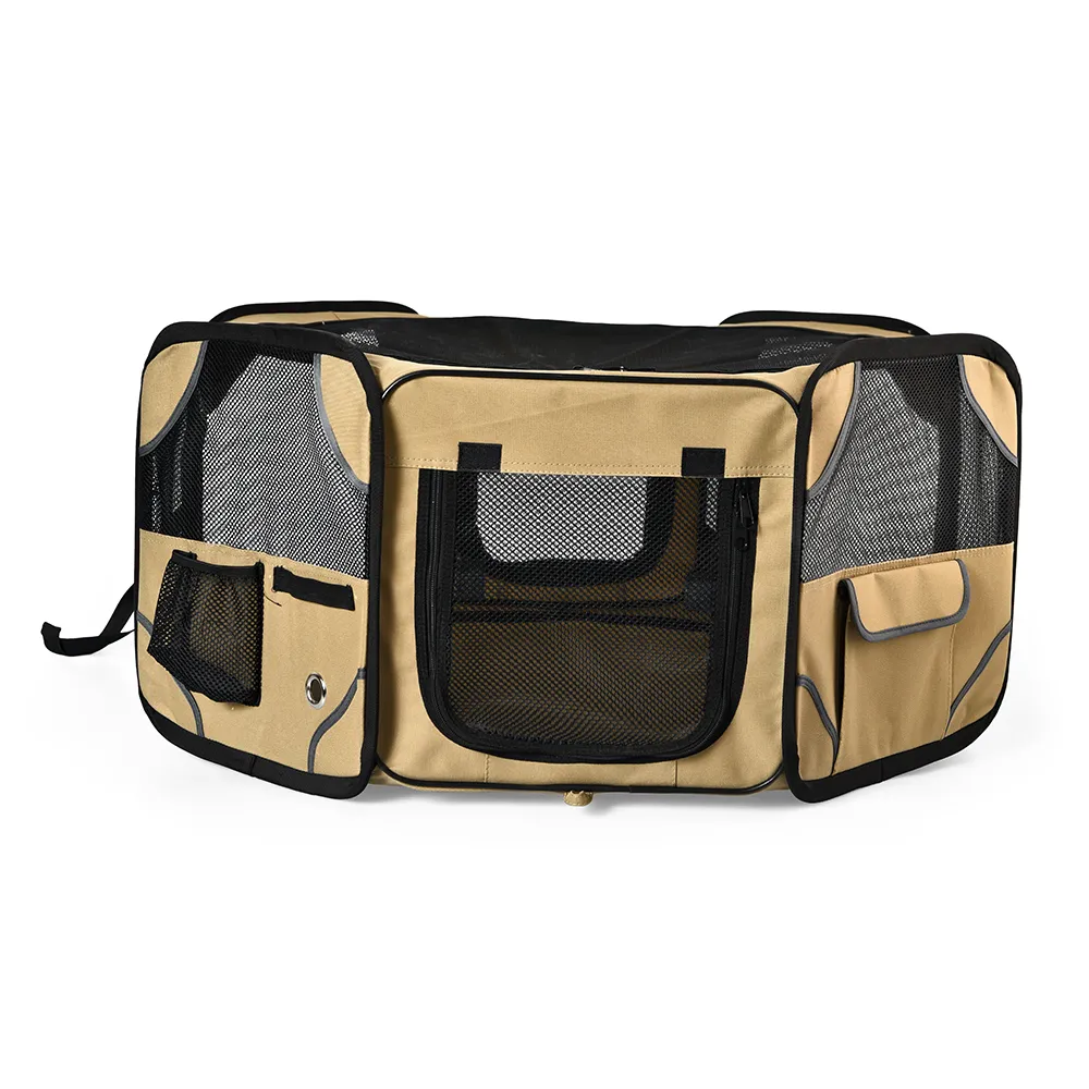 Oxford Fabric Waterproof Breathable Foldable Pet Trave Playpen - PO-DP-0014 wholesale manufacturer