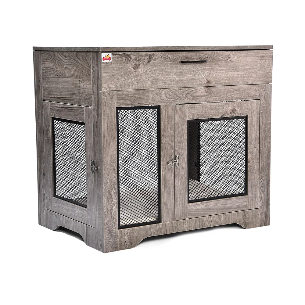 Wholesale Large Wood Dog Crate Wooden Dog Crate Furniture - PO-DP-0018 wholesale manufacturer