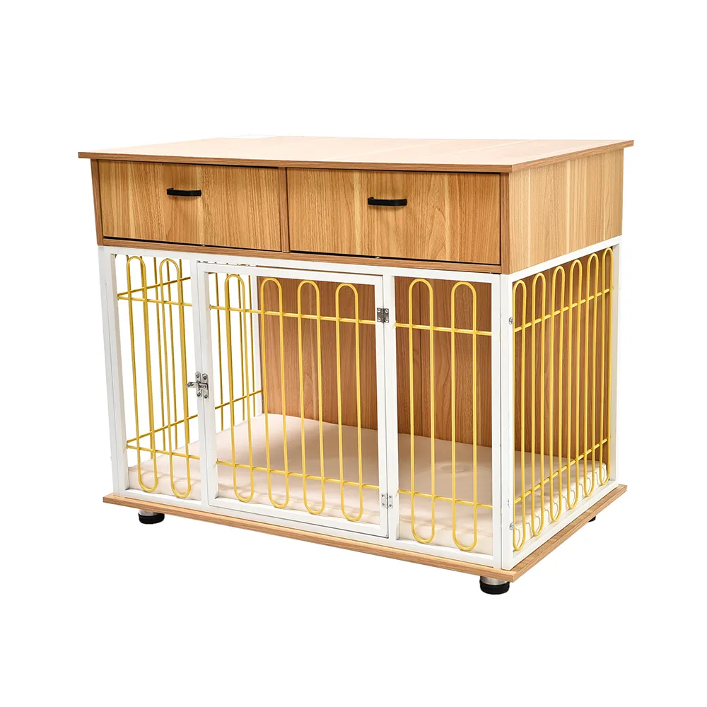 Wholesale Wood Dog Kennels Wooden Dog Furniture - PO-DP-0021 wholesale manufacturer