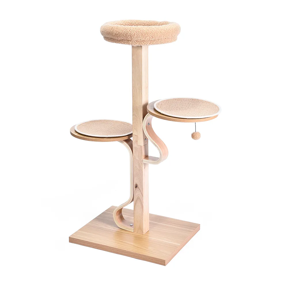 Wood Cat Scratcher Funny Cat House Cat Scratcher Bed - PO-CT-0231 wholesale manufacturer