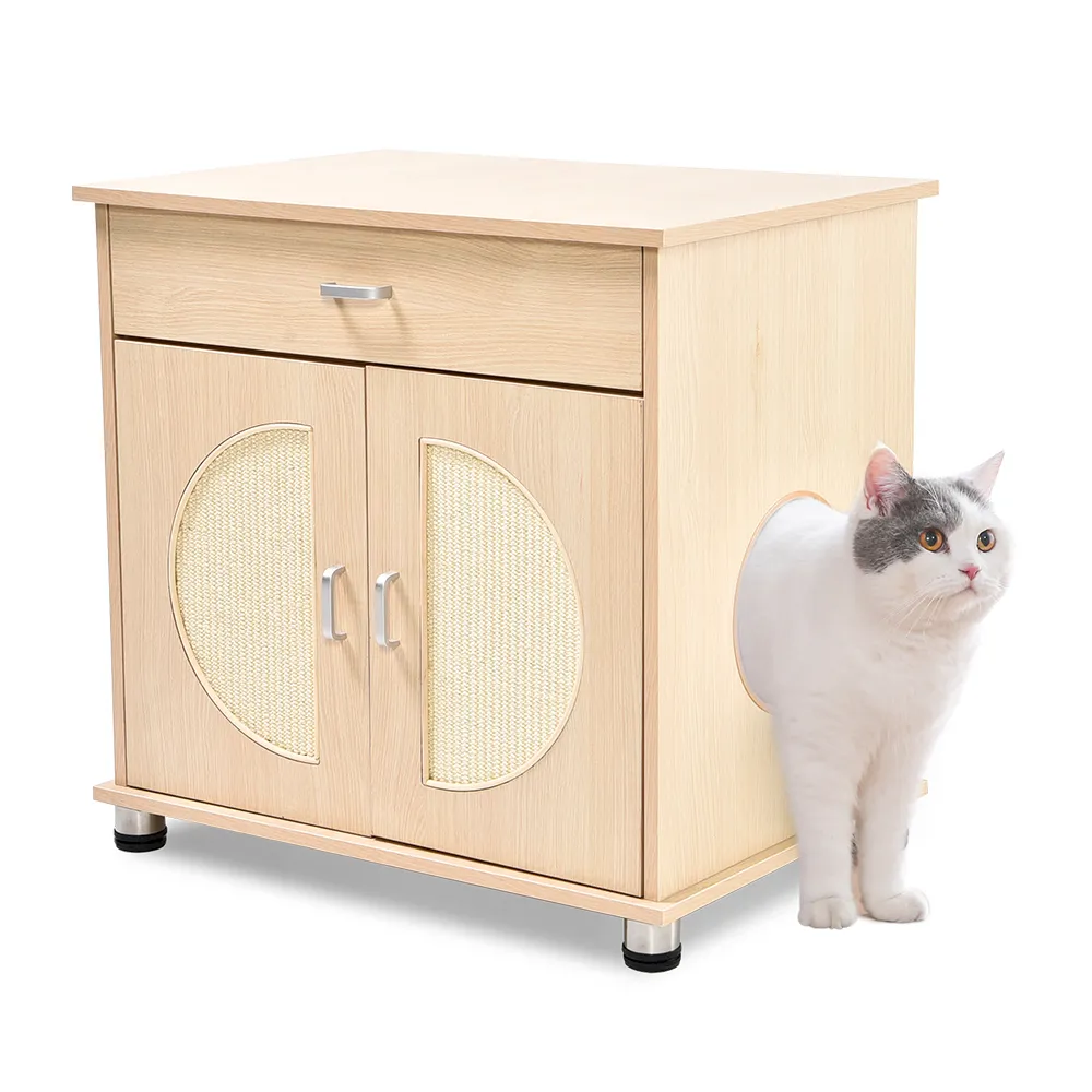 Wooden Cat Cupboard Litter Box Cabinet - PO-CT-0235 wholesale manufacturer