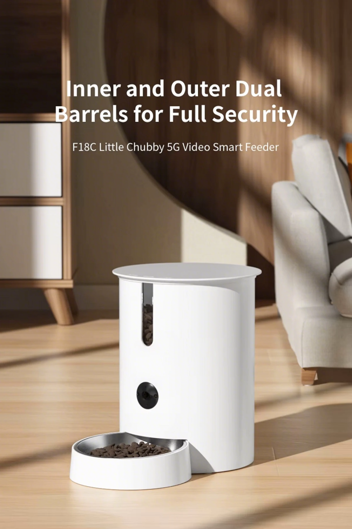 PETOEM F18-C 2.8L WiFi Automatic Pet Feeder with Camera | App Control for - F18-C wholesale manufacturer
