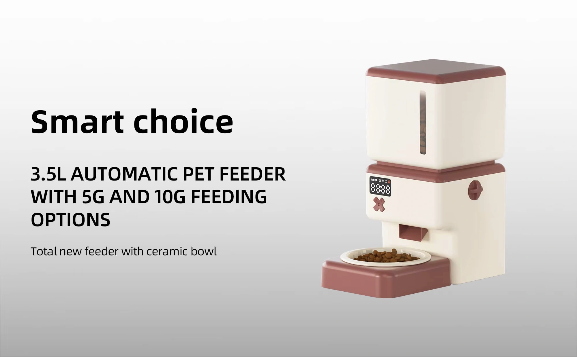 PETOEM F9-W 3.5L Smart Automatic Pet Feeder | WiFi APP & Voice Control f - F9-W wholesale manufacturer