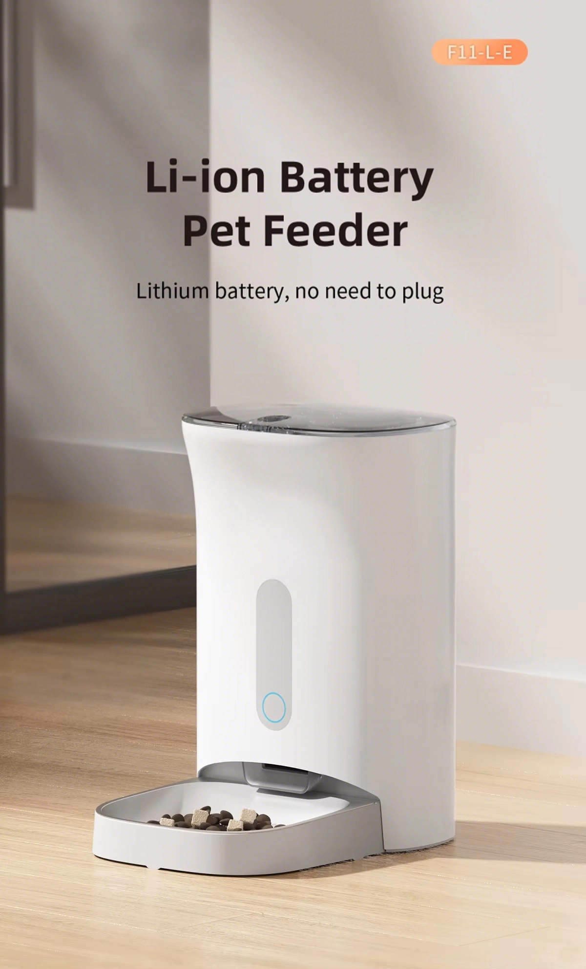 PETOEM F11-LCD 4.5L Smart Automatic Pet Feeder | Voice & LCD Control for Ca - F11-LCD wholesale manufacturer