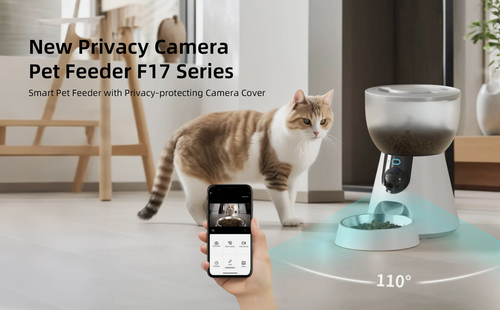 PETOEM F17L 4L Automatic Pet Feeder | LED Button Control for Cats & Dogs - F17L wholesale manufacturer
