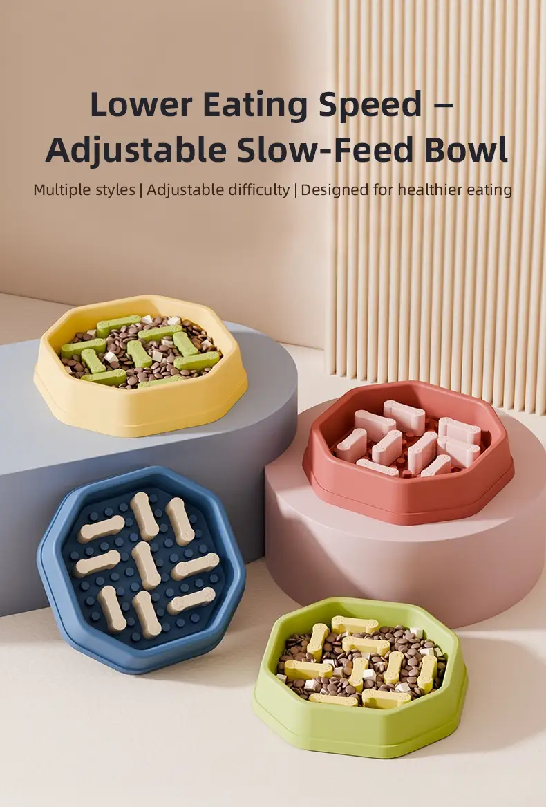 PETOEM 2306 Adjustable Slow Feeder Bowl - 2306 wholesale manufacturer