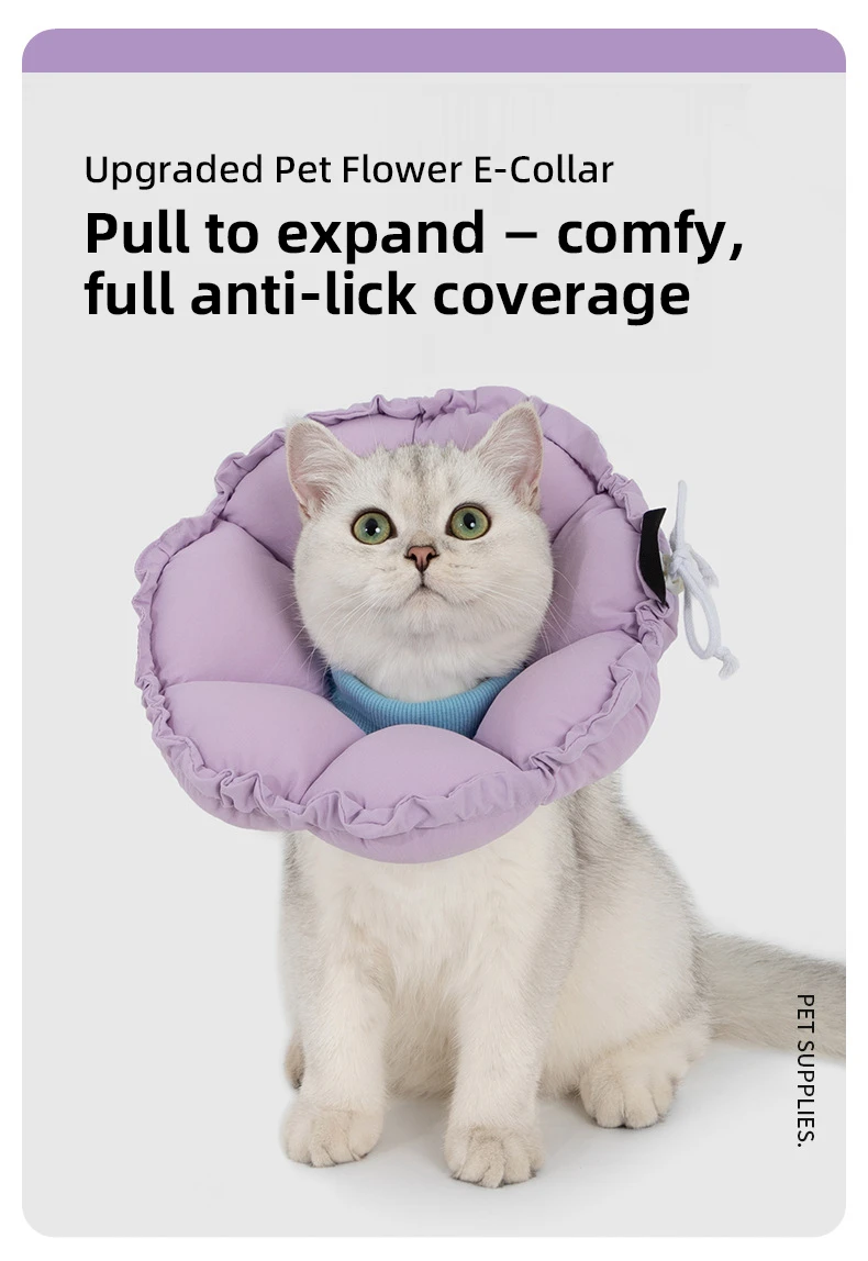 PETOEM NM-027002 Adjustable Soft Pet Recovery Collar | Waterproof E-Cone for - NM-027002 wholesale manufacturer
