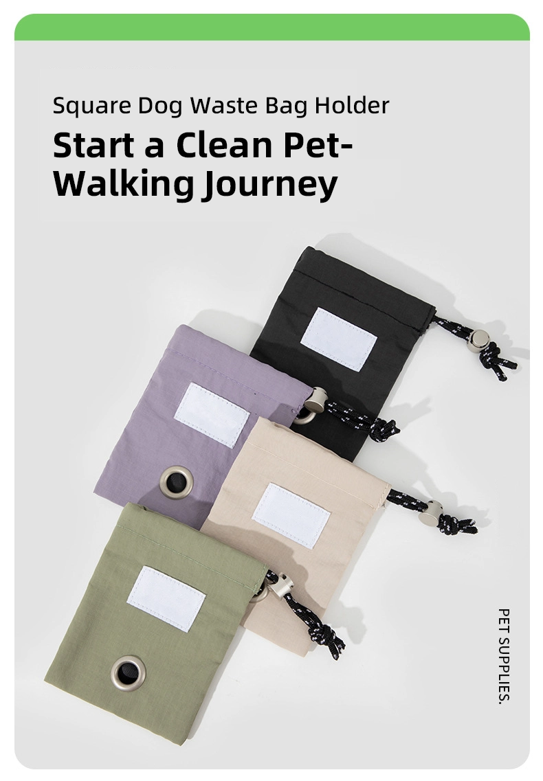 PETOEM NM- Compact Rectangular Pet Waste Bag Holder | Nylon Hookable fo - NM- wholesale manufacturer
