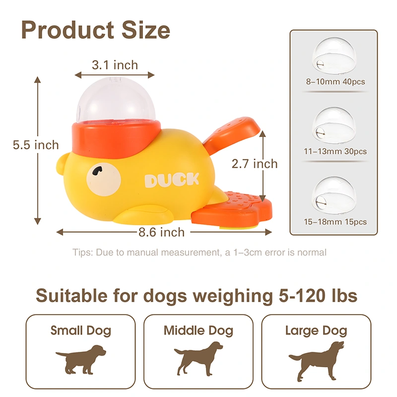 PETOEM NM-DUCK01 Duck Shaped Pet Treat Dispenser Toy | Interactive Feeder for - NM-DUCK01 wholesale manufacturer