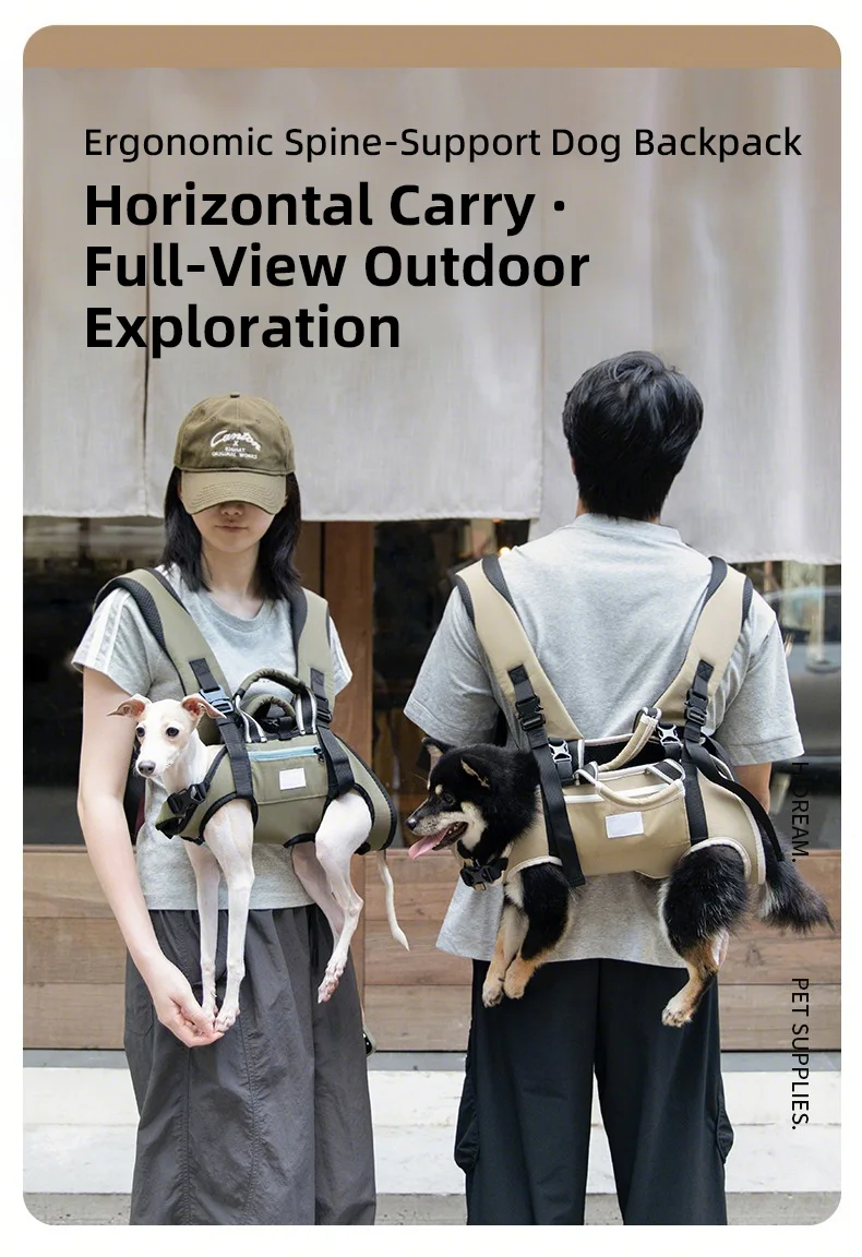 PETOEM NM-030015 Ergonomic Horizontal Dog Carrier Backpack - NM-030015 wholesale manufacturer