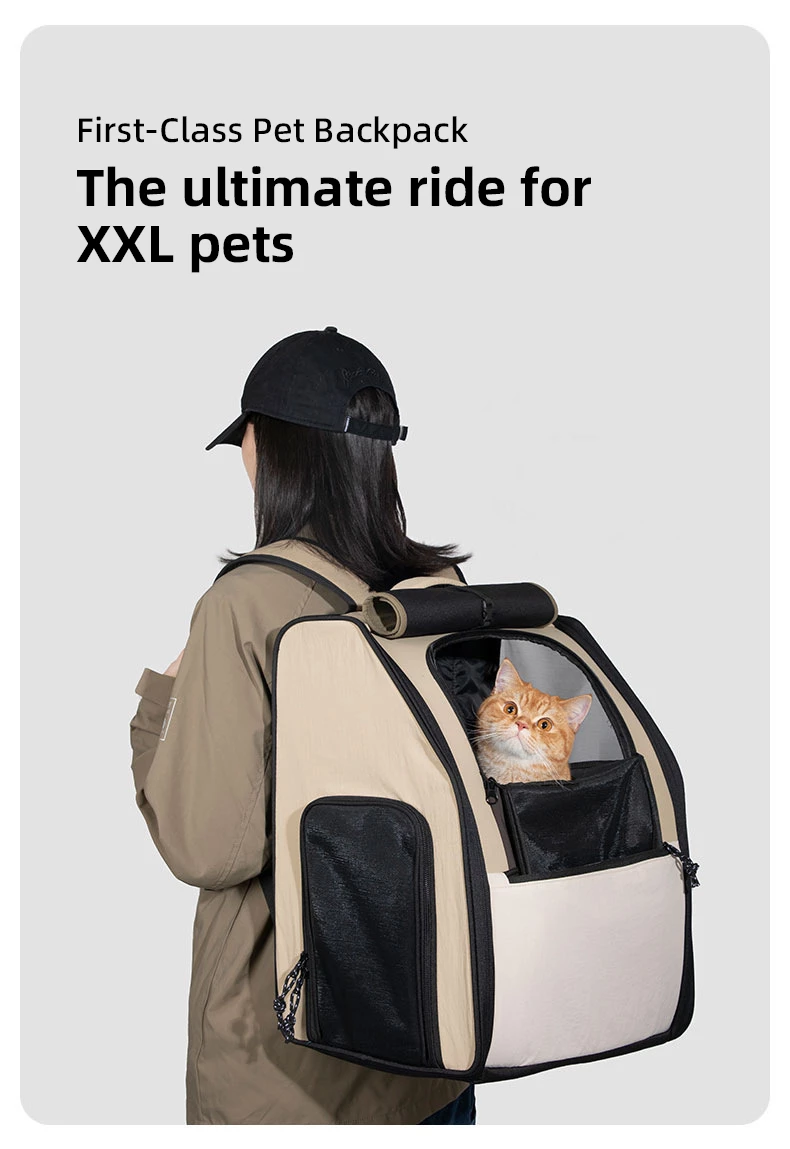PETOEM NM-015049 Large-Capacity Pet Backpack | Foldable, Breathable & Escape- - NM-015049 wholesale manufacturer