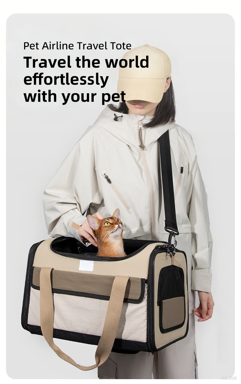 PETOEM NM-015057 Pet Airline Travel Carrier | Soft-Sided, Foldable & Airline - NM-015057 wholesale manufacturer