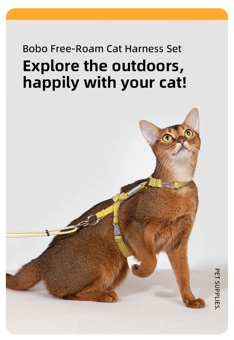 PETOEM NM-024010 Rope Cat Harness Set | Light, Comfy & Adjustable for Cats - NM-024010 wholesale manufacturer