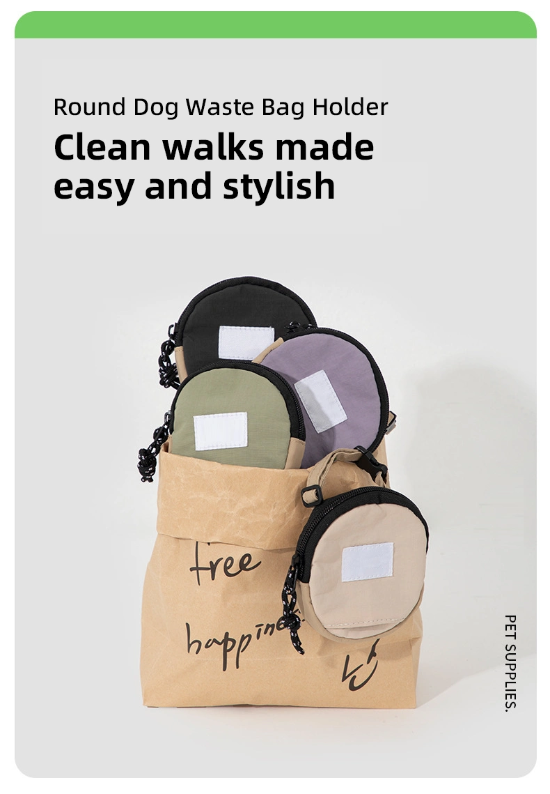 PETOEM NM-015066 Round Pet Waste Bag Holder | Lightweight Nylon Dual Mount fo - NM-015066 wholesale manufacturer