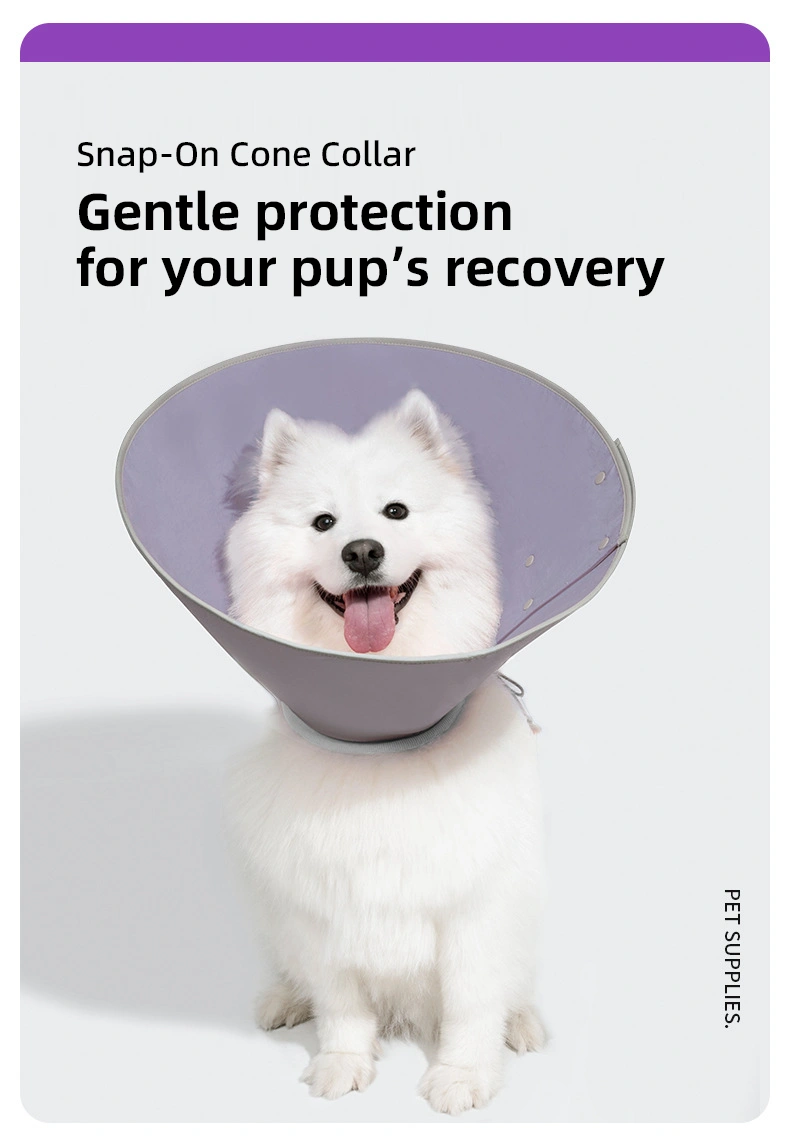 PETOEM NM-015053 Tapered Recovery Pet Cone Collar | Soft EVA Elizabethan Ring - NM-015053 wholesale manufacturer