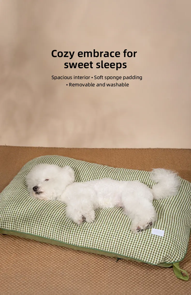 PETOEM NM-015037 Washable Coral Fleece Dog Bed | Soft Removable Pet Mat for D - NM-015037 wholesale manufacturer